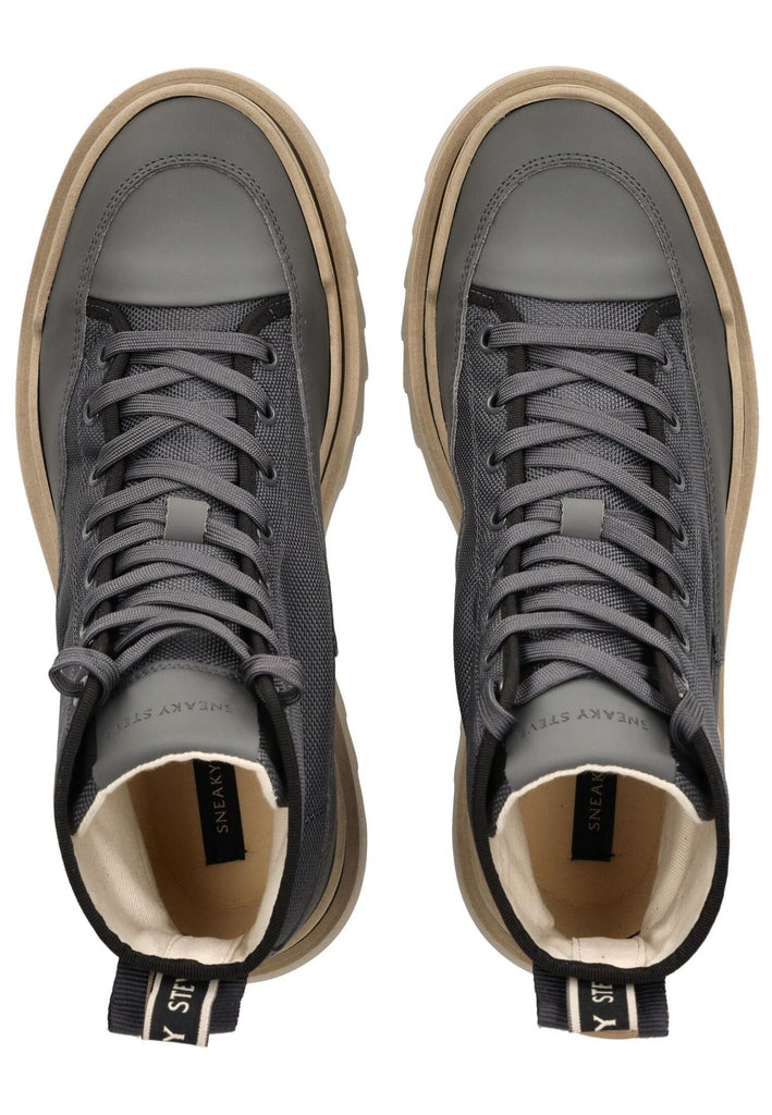 Sneaky Steve Stiefelette Nylon Blau/Beige Warmfutter - surf4shoes