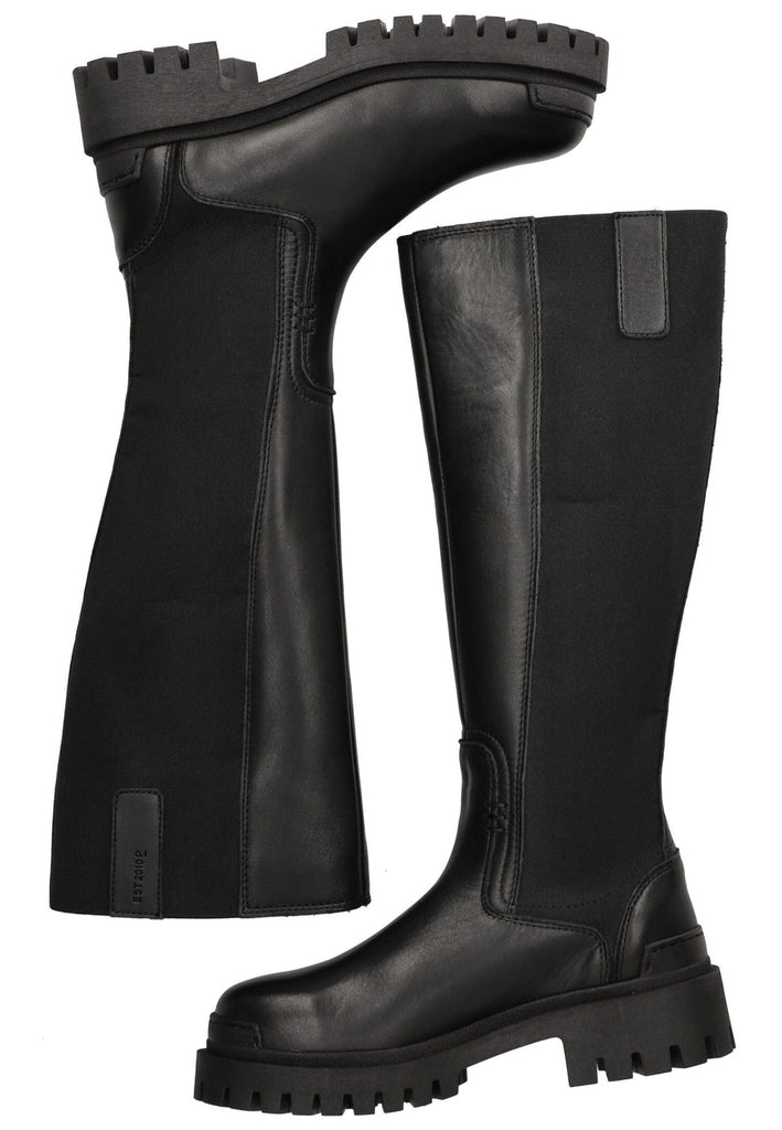 Pavement Stiefel Leder/Textil Schwarz - surf4shoes