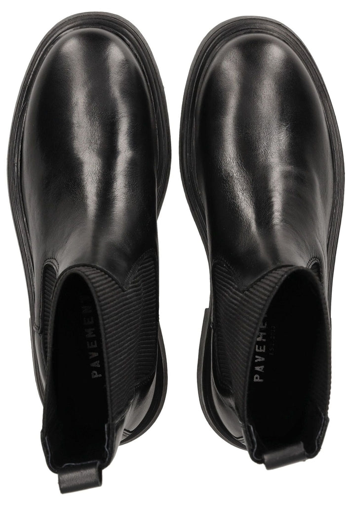 Pavement Stiefelette Leder/Textil Schwarz - surf4shoes