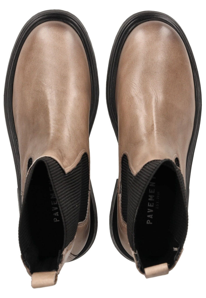 Pavement Stiefelette Leder/Textil Taupe - surf4shoes