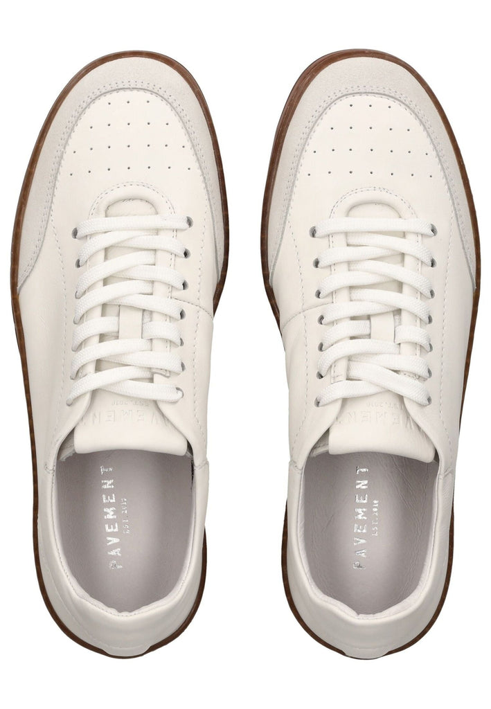 Pavement Sneaker Nappaleder Weiß - surf4shoes