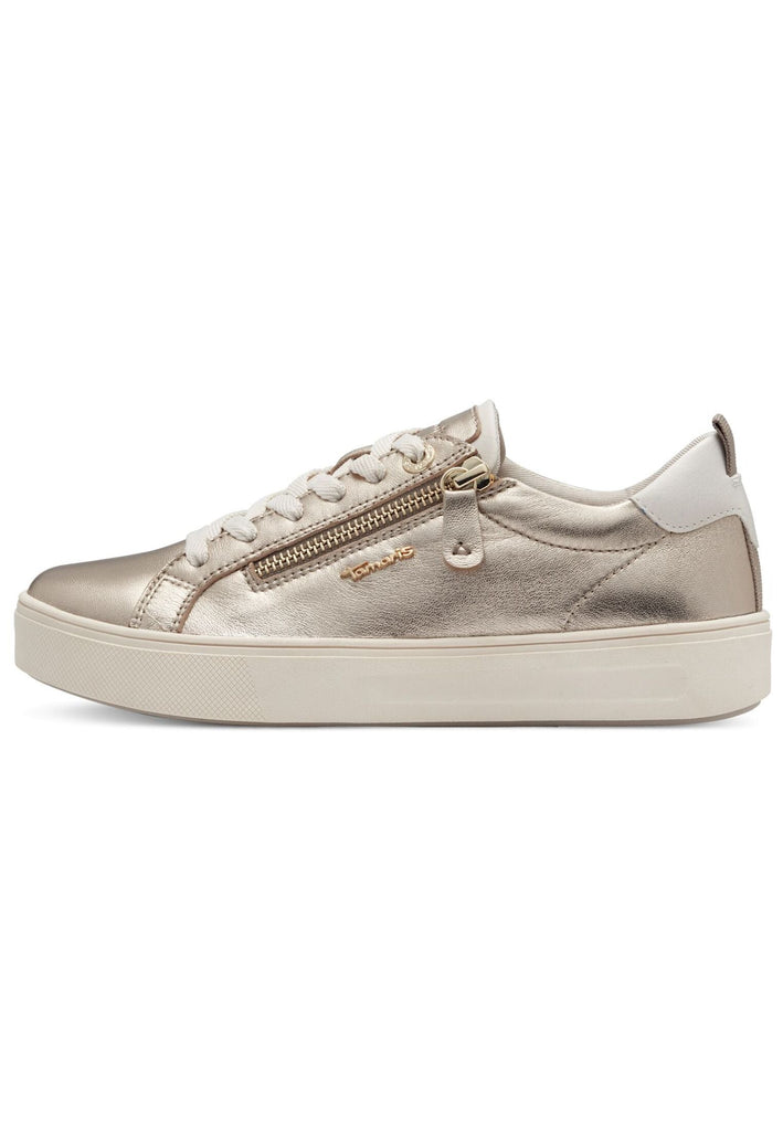 Tamaris Comfort Sneaker Leder/Synthetik Hellgold - surf4shoes