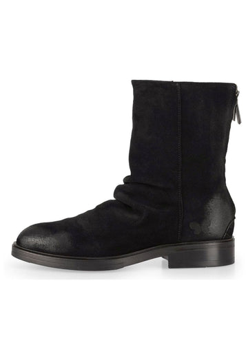 FELMINI Stiefelette Veloursleder Schwarz - surf4shoes