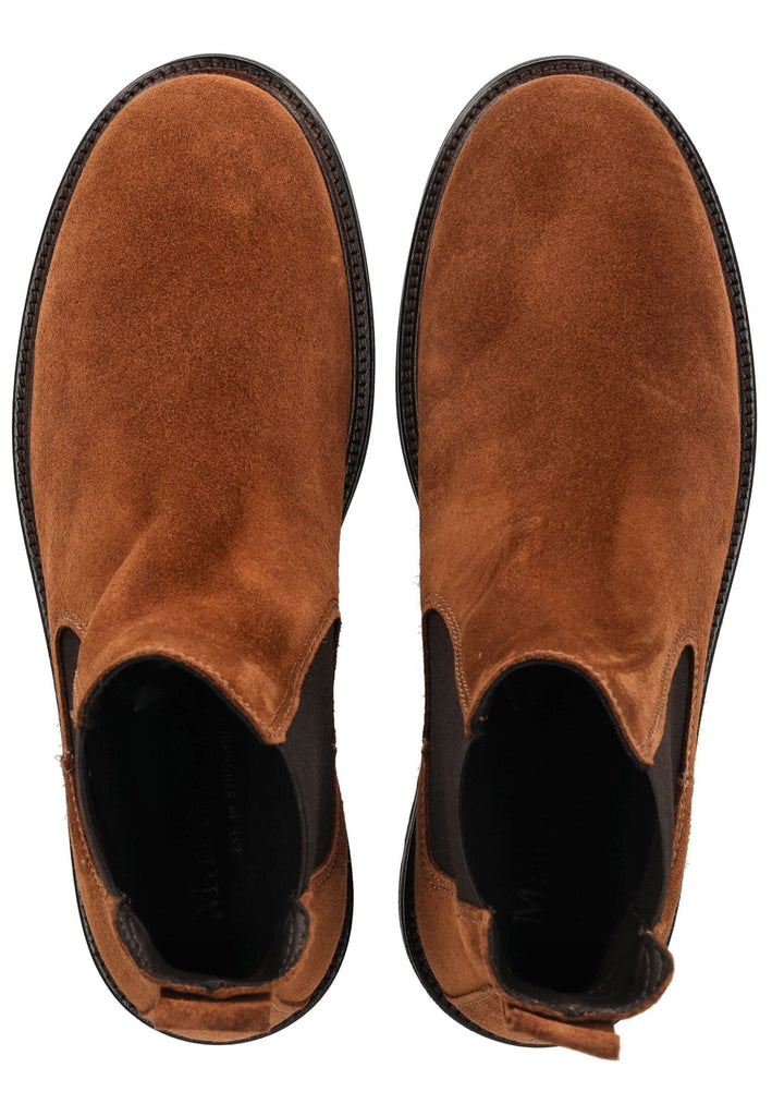 Marc O Polo Stiefelette Veloursleder/Textil Cognac - surf4shoes