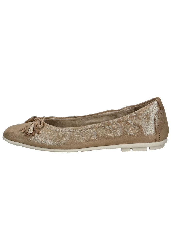Tamaris Ballerinas Leder Hellgold - surf4shoes