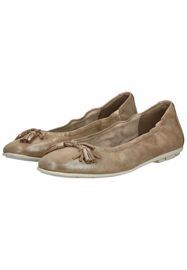 Tamaris Ballerinas Leder Hellgold - surf4shoes