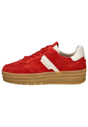 Tamaris Sneaker Leder/Synthetik Rot - surf4shoes
