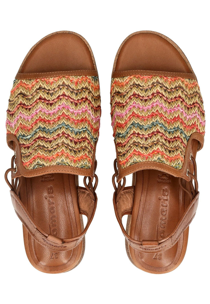 Tamaris Sandalen Leder/Textil Multicolor - surf4shoes