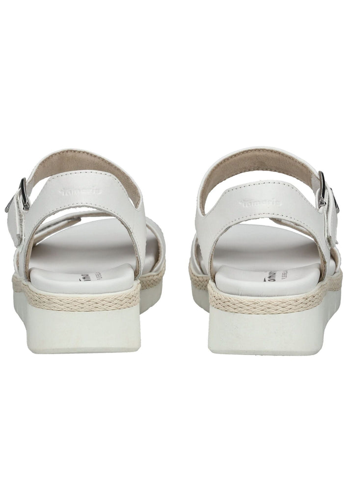 Tamaris Sandalen Leder Weiß - surf4shoes