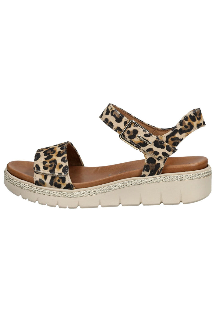 Tamaris Sandalen Leder Leopard - surf4shoes