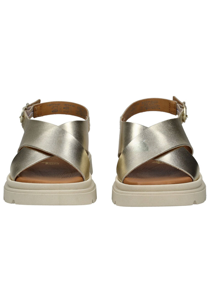 Tamaris Sandalen Leder Hellgold - surf4shoes