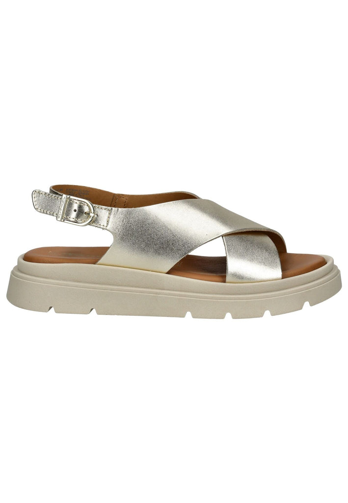 Tamaris Sandalen Leder Hellgold - surf4shoes