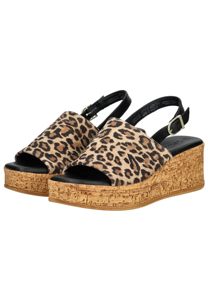 Tamaris Sandalen Leder Leopard - surf4shoes