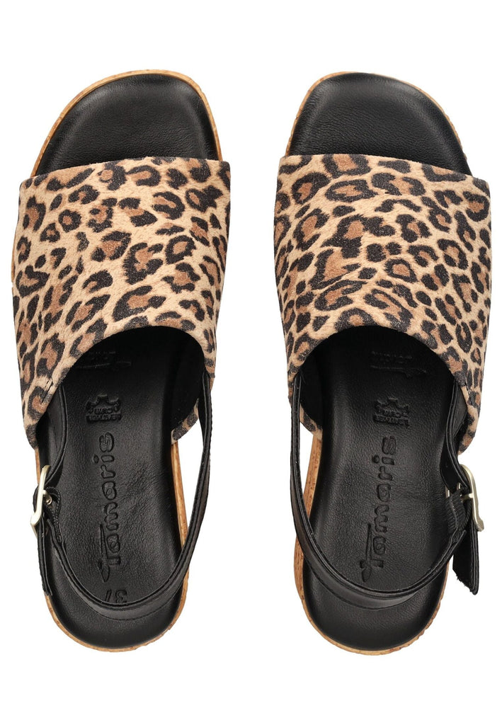 Tamaris Sandalen Leder Leopard - surf4shoes