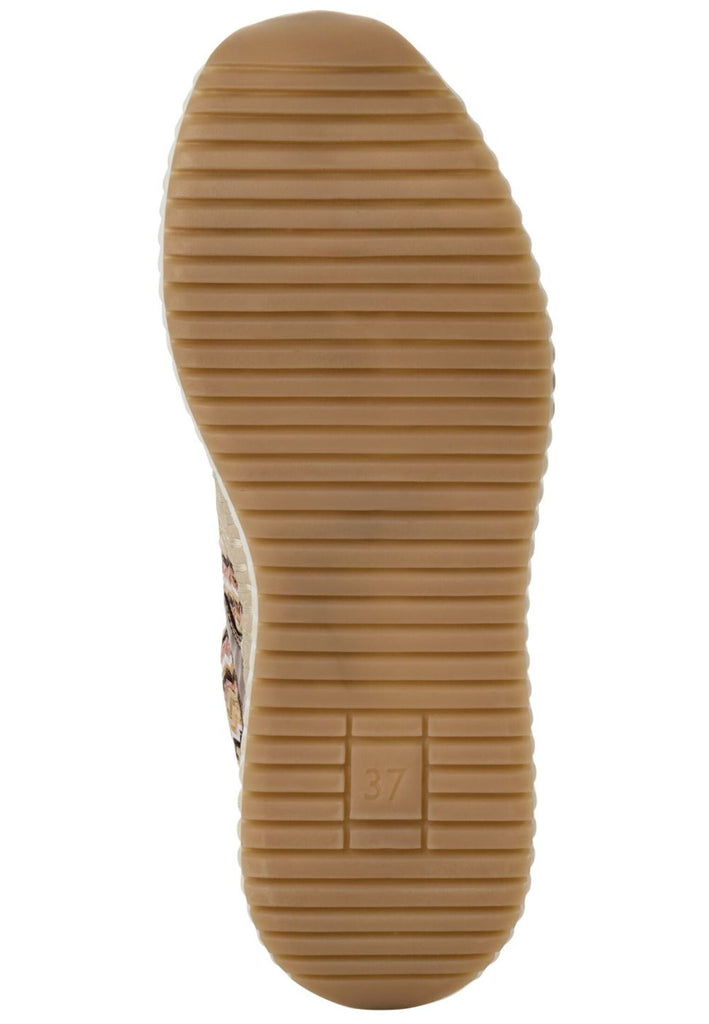 Marco Tozzi Sneaker Lederimitat Beige/Braun - surf4shoes