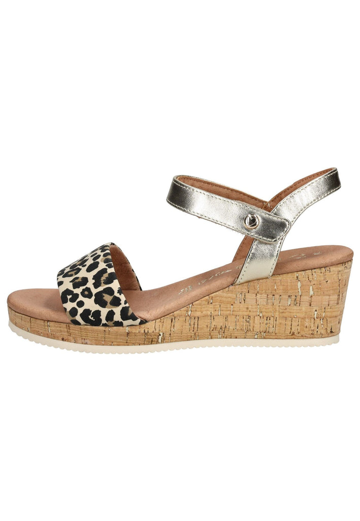 Marco Tozzi Sandalen Leder Leopard - surf4shoes