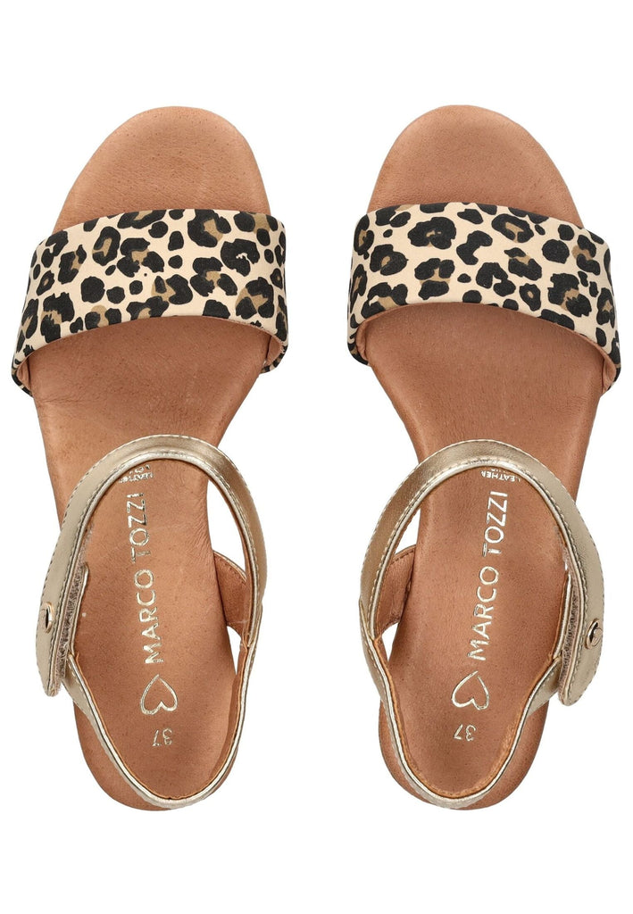 Marco Tozzi Sandalen Leder Leopard - surf4shoes