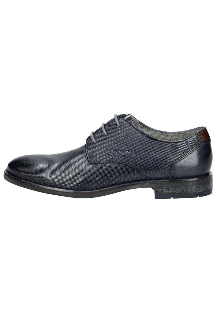 Bugatti Businessschuhe Leder Dunkelblau - surf4shoes