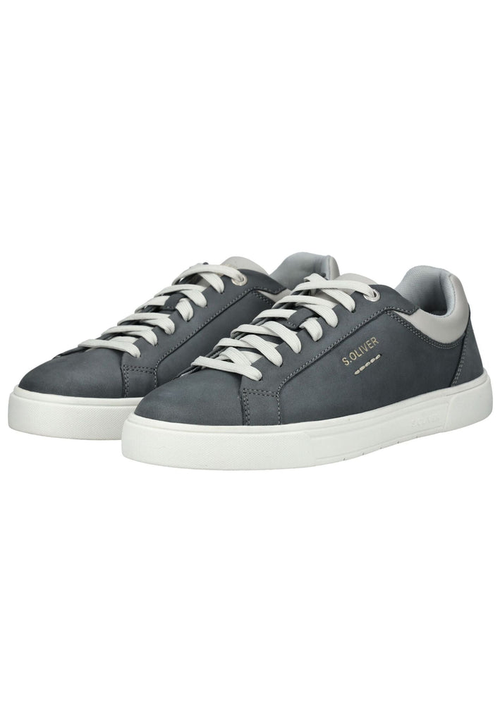 s.Oliver Sneaker Nubukleder Blau - surf4shoes