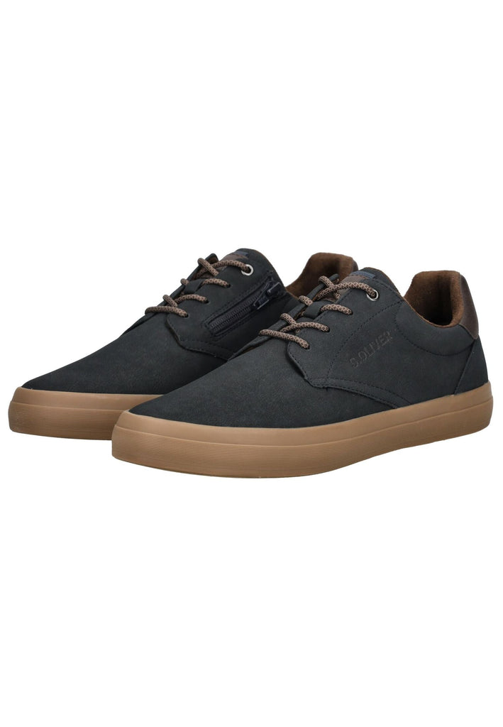 s.Oliver Sneaker Lederimitat Dunkelblau - surf4shoes