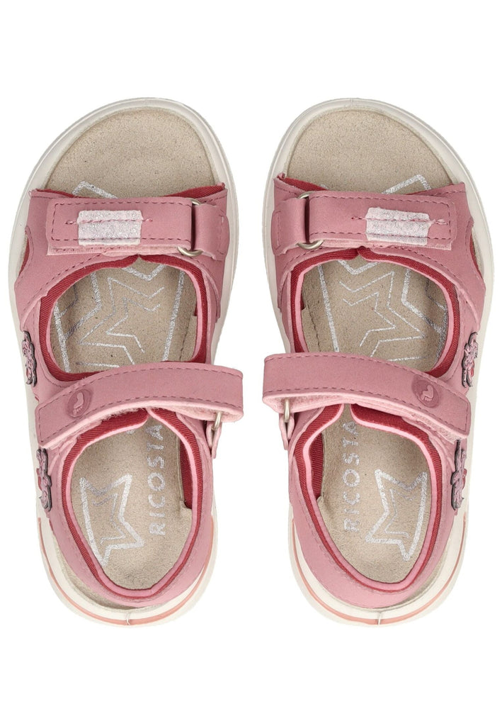 Ricosta Sandalen Lederimitat/Textil Rosa - surf4shoes