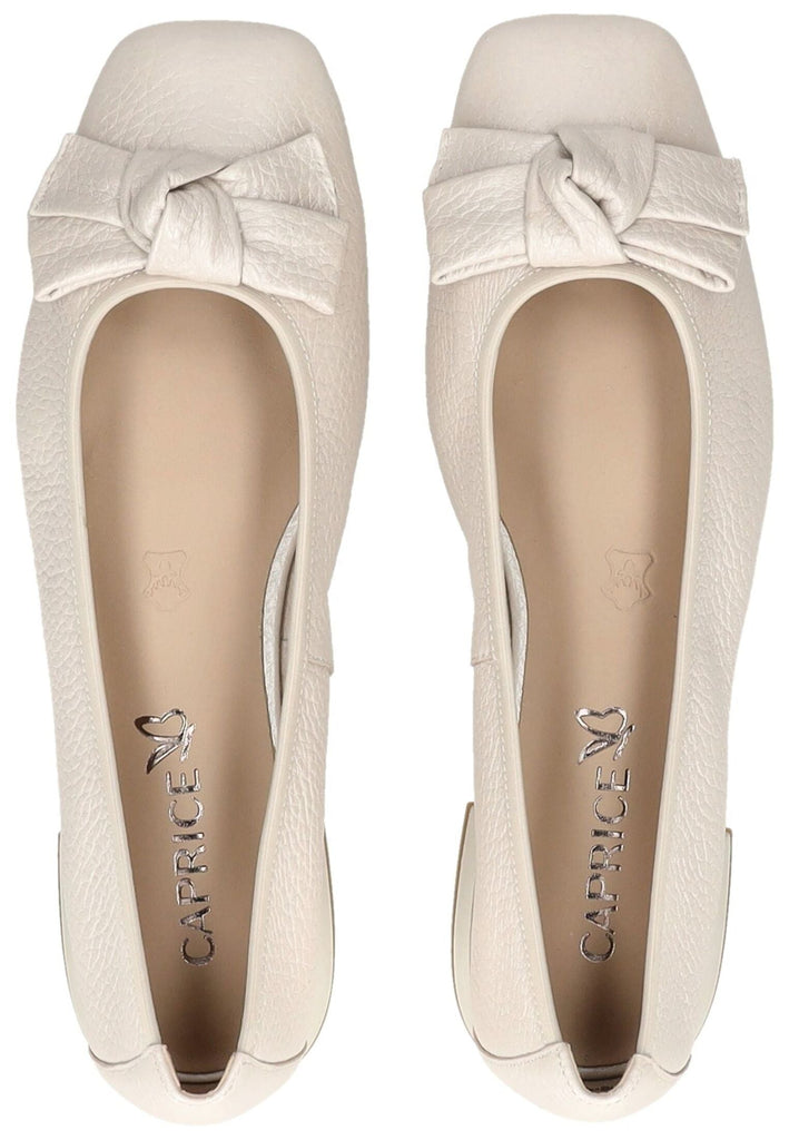 Caprice Ballerinas Leder Beige - surf4shoes