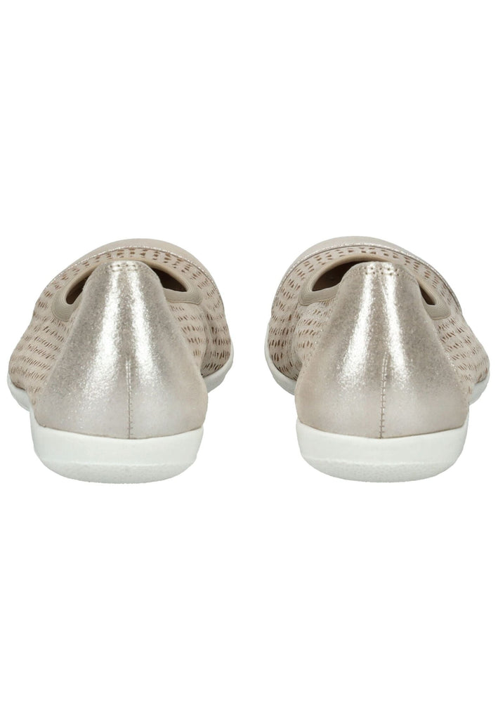 Caprice Ballerinas Leder Taupe - surf4shoes
