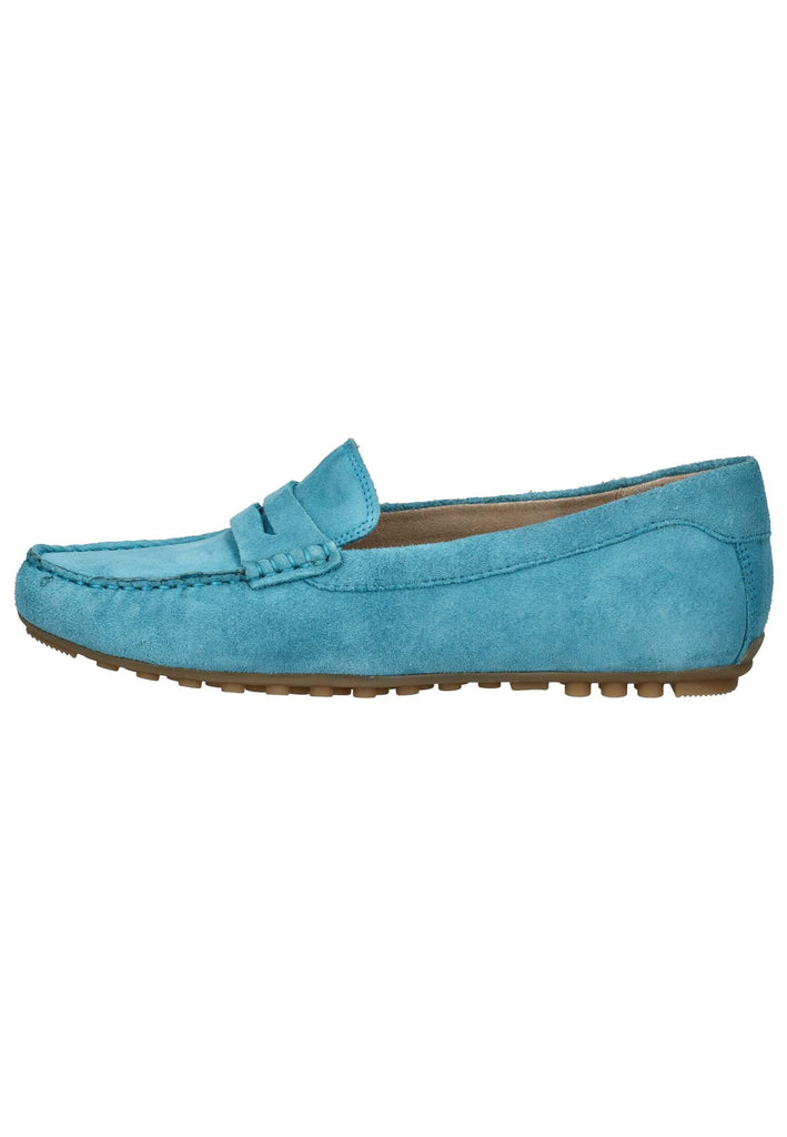 Caprice Slipper Veloursleder Blau - surf4shoes