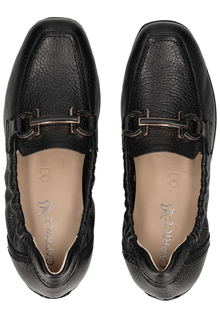 Caprice Slipper Leder Schwarz - surf4shoes