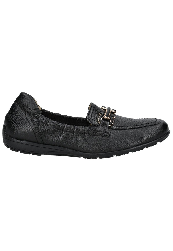 Caprice Slipper Leder Schwarz - surf4shoes