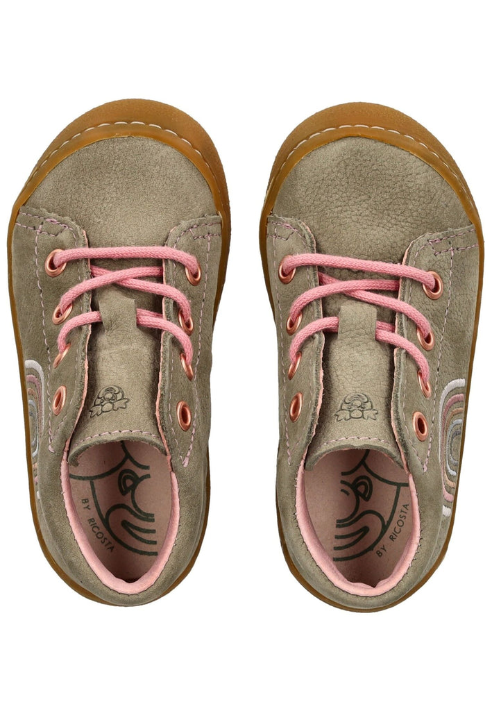 Pepino Halbschuhe Leder Grau/Rosa - surf4shoes