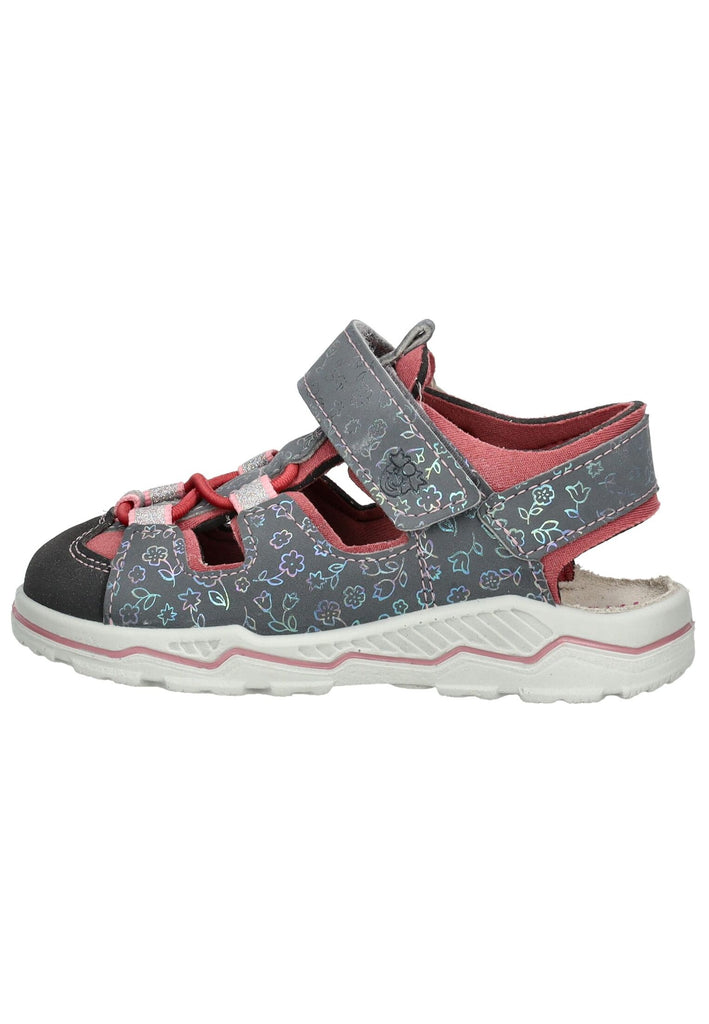 Pepino Halbschuhe Lederimitat/Textil Grau/Rosa - surf4shoes