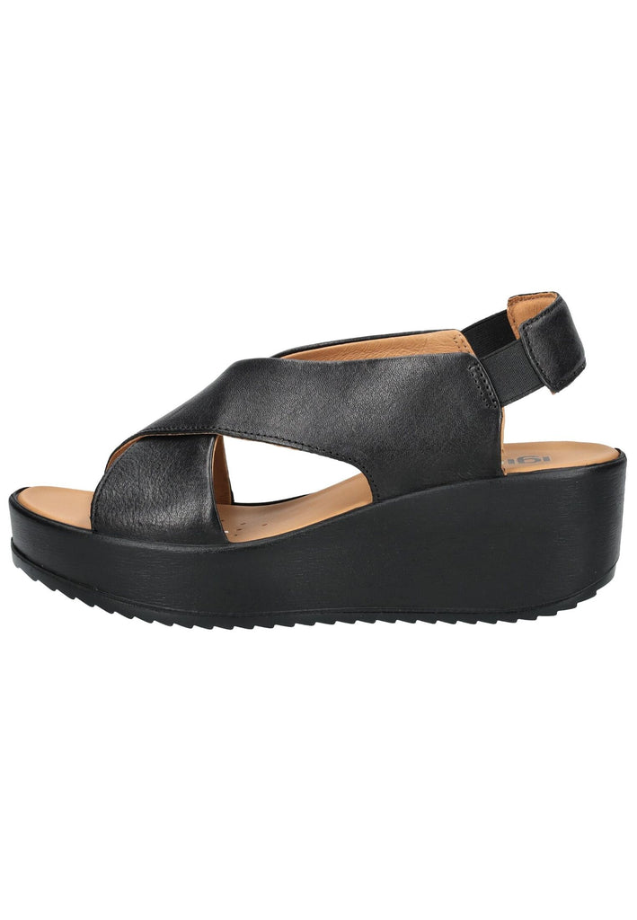 IGI&CO Sandalen Leder Schwarz/Braun - surf4shoes