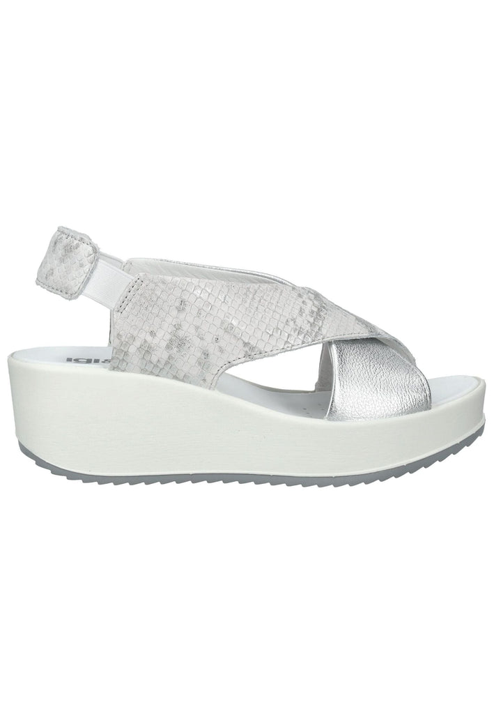 IGI&CO Sandalen Leder Weiß/Silber - surf4shoes