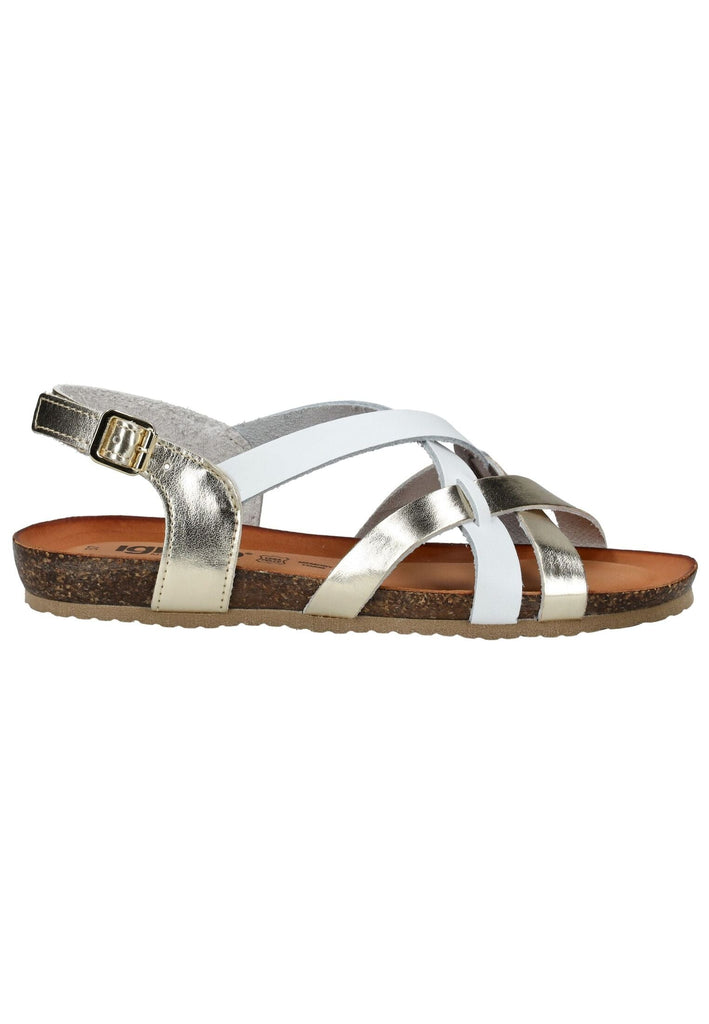 IGI&CO Sandalen Leder Weiß/Gold - surf4shoes