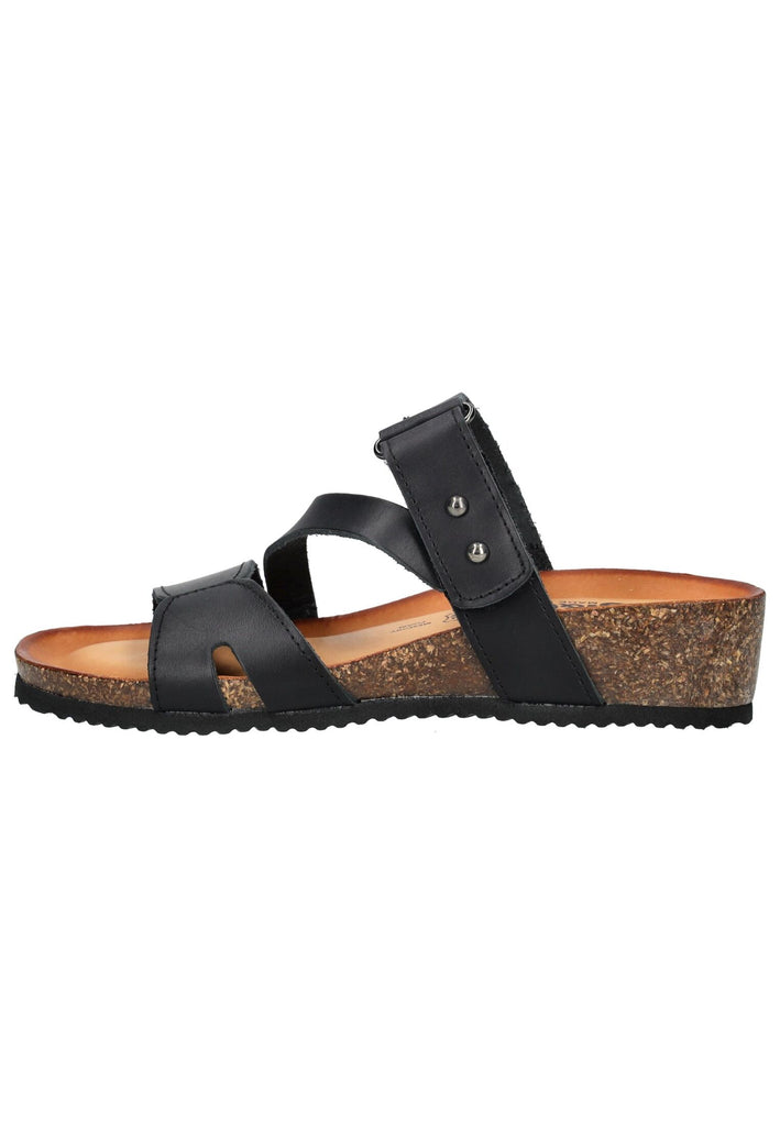 IGI&CO Pantoletten Leder Schwarz - surf4shoes