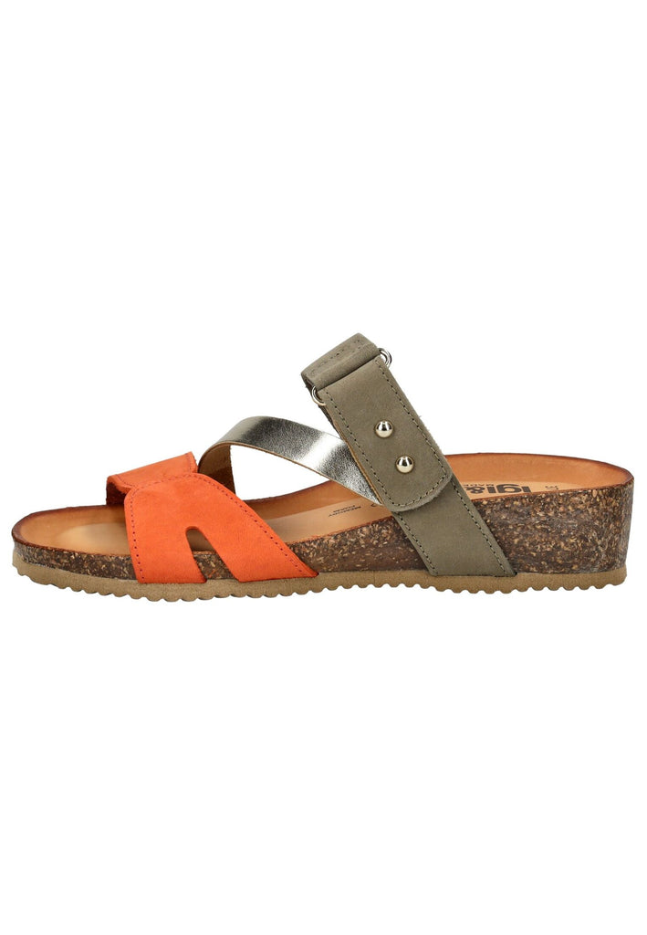 IGI&CO Pantoletten Nubukleder Orange - surf4shoes