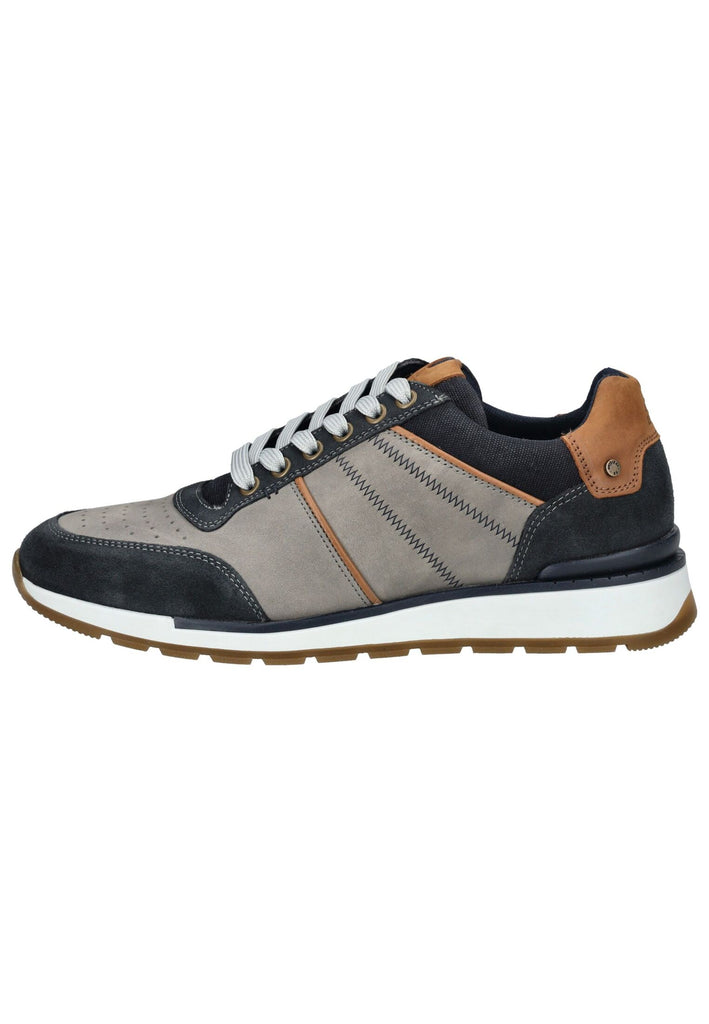 Bullboxer Sneaker Leder/Textil Navy/Grau - surf4shoes