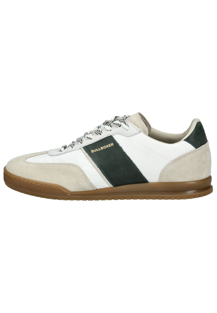 Bullboxer Sneaker Leder/Textil Weiß/Grün - surf4shoes