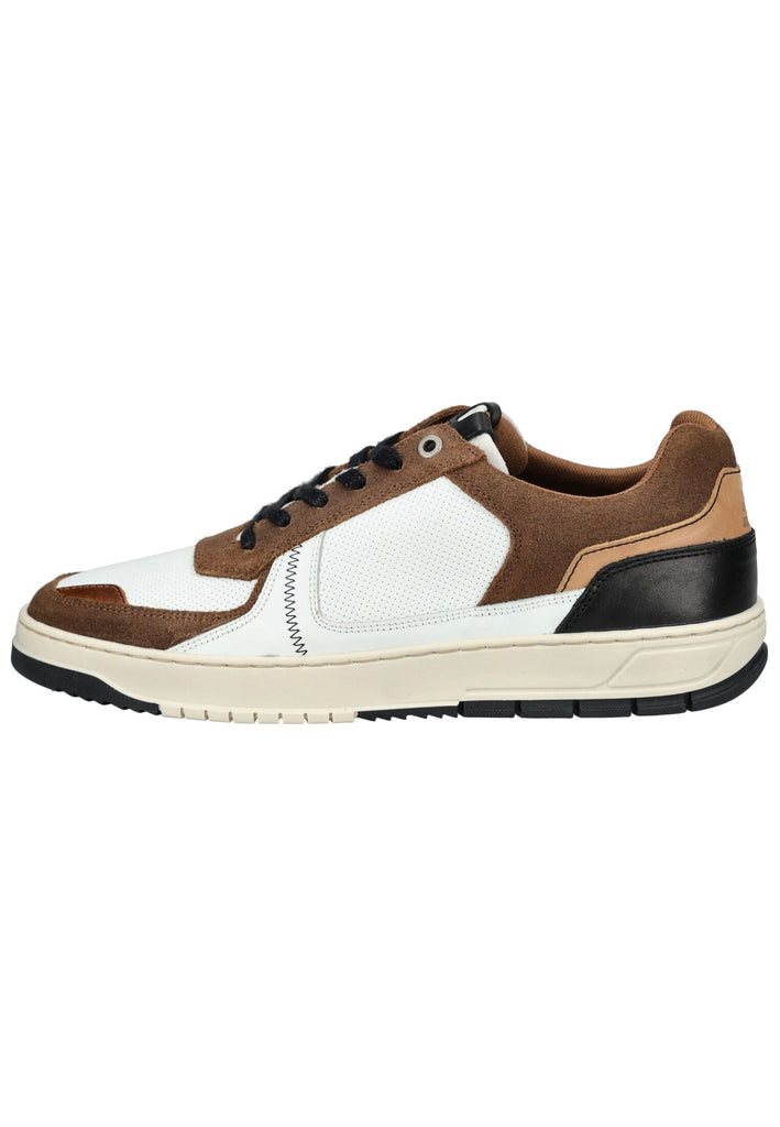 Bullboxer Sneaker Leder Weiß/Braun - surf4shoes