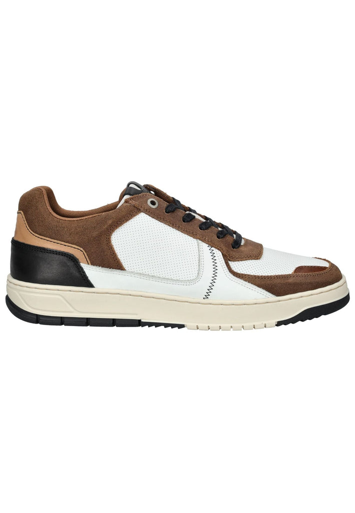 Bullboxer Sneaker Leder Weiß/Braun - surf4shoes