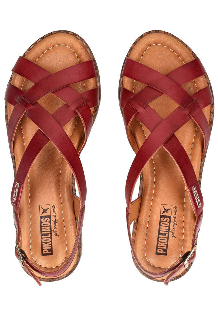 Pikolinos Sandalen Leder Rot - surf4shoes
