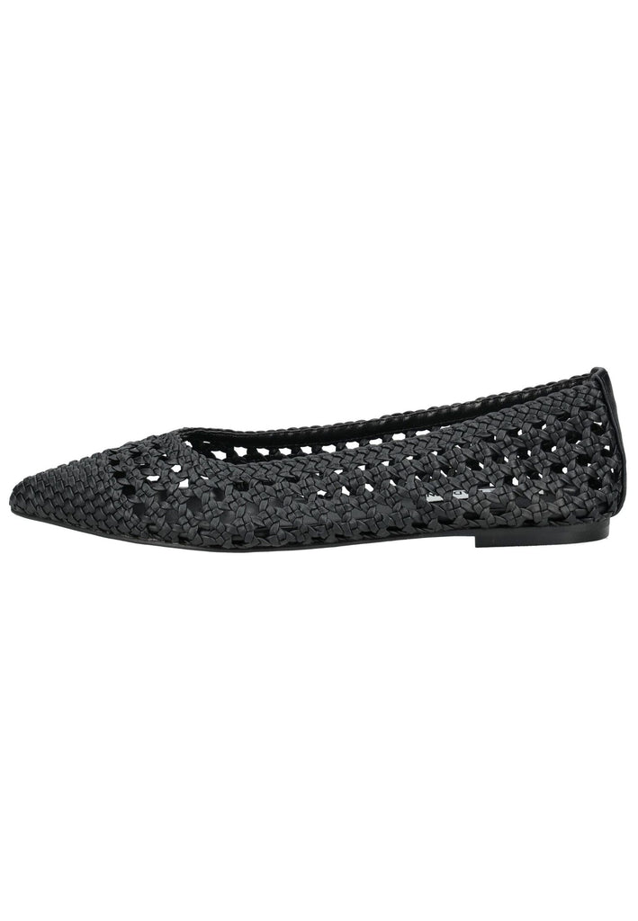 Steve Madden Ballerinas Lederimitat Schwarz - surf4shoes