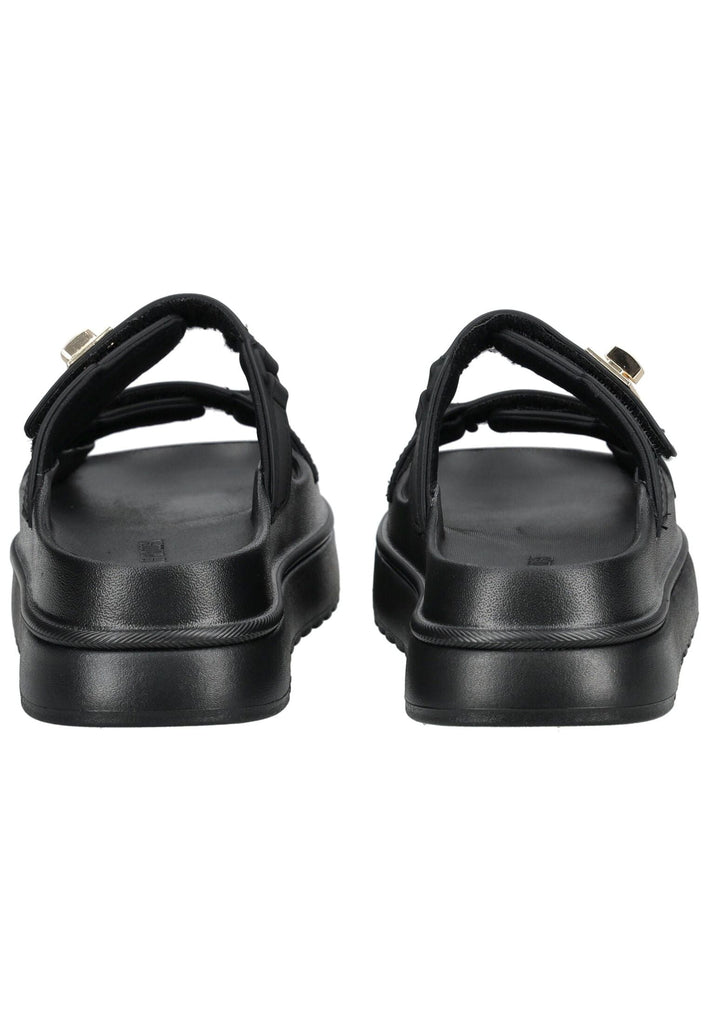 Steve Madden Pantoletten Lederimitat Schwarz - surf4shoes