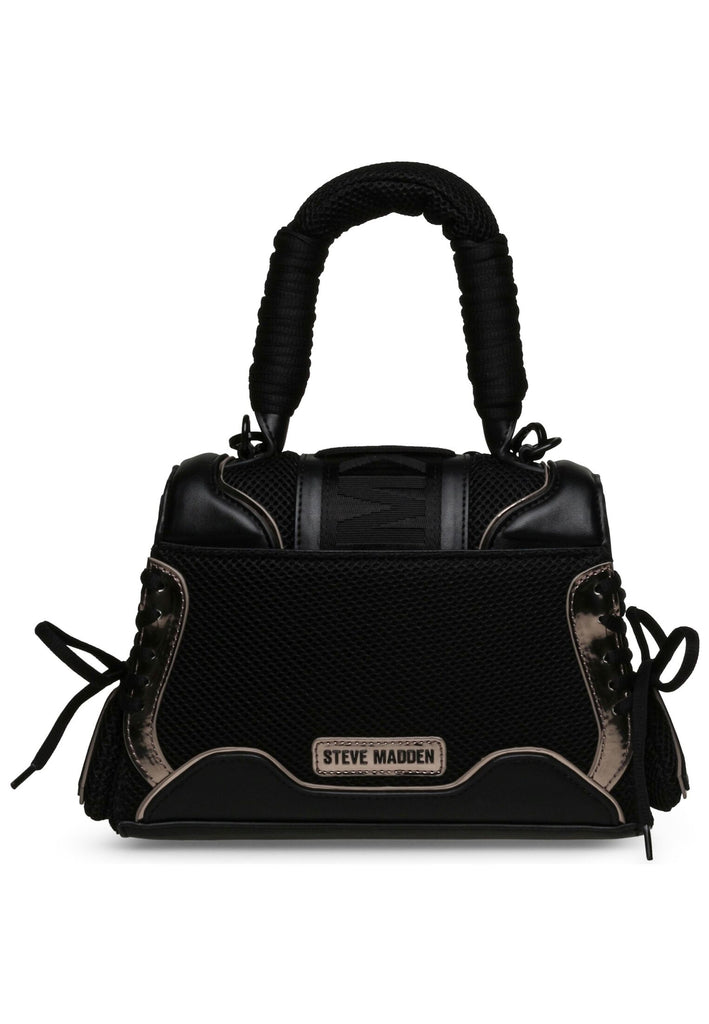 Steve Madden Taschen Lederimitat/Textil Schwarz/Silber - surf4shoes