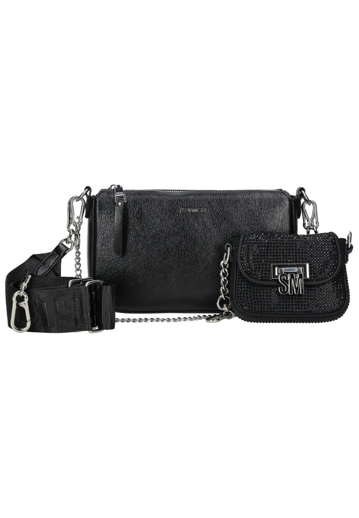 Steve Madden Taschen Lederimitat Schwarz/Silber - surf4shoes
