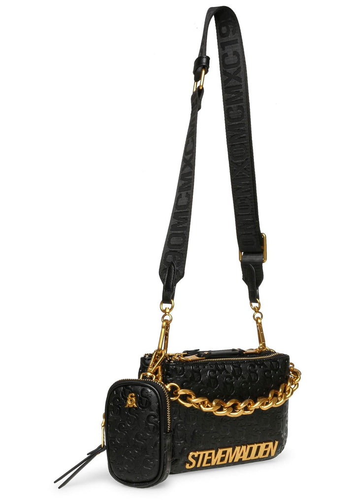 Steve Madden Taschen Lederimitat Schwarz/Gold - surf4shoes
