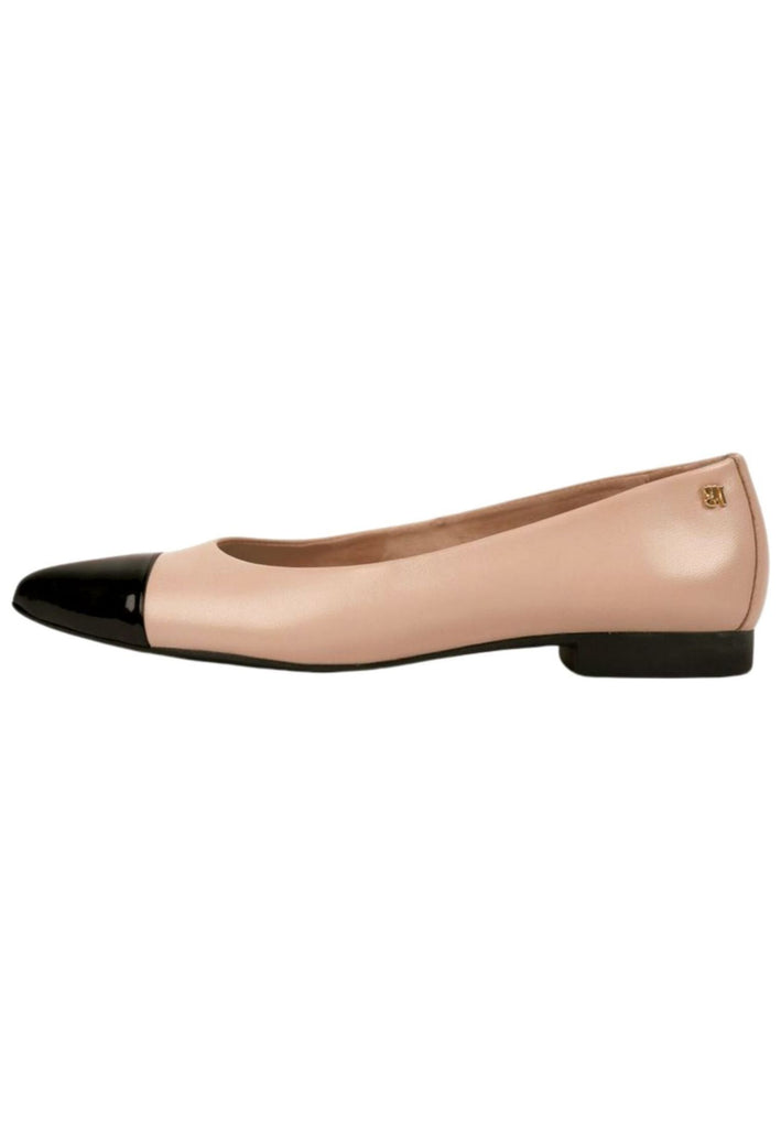 Paul Green Ballerinas Leder Schwarz/Beige - surf4shoes