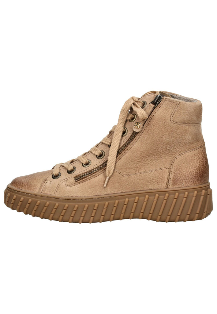 Paul Green Sneaker Nubukleder Mittelbraun - surf4shoes