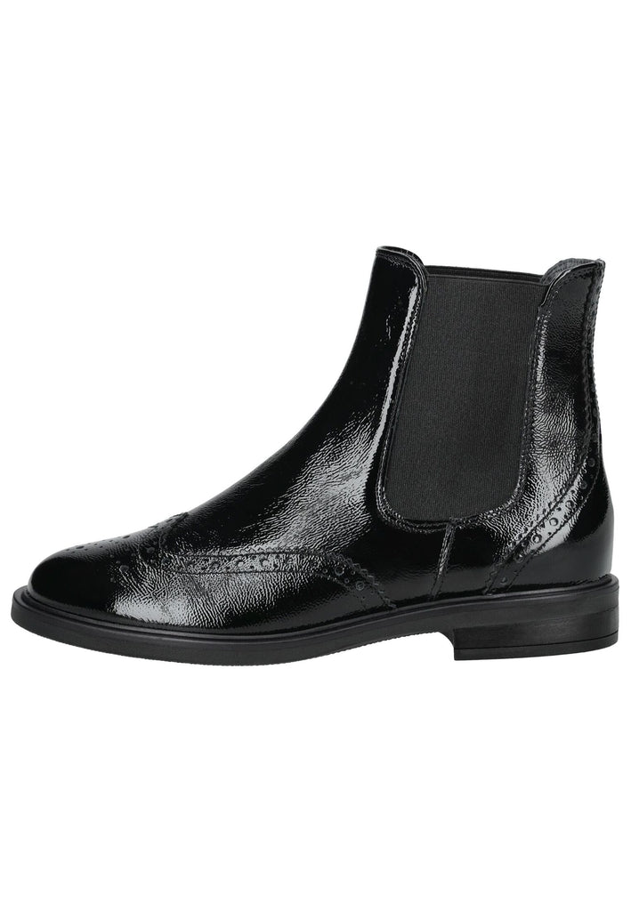 Paul Green Stiefelette Leder/Textil Schwarz Lack - surf4shoes